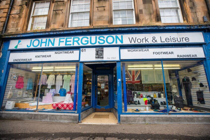 Exterior of John Ferguson shop in Perth