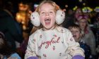 Kids eagerly await Santa at Cupar Christmas lights switch on. Image: Steve Brown/DC Thomson