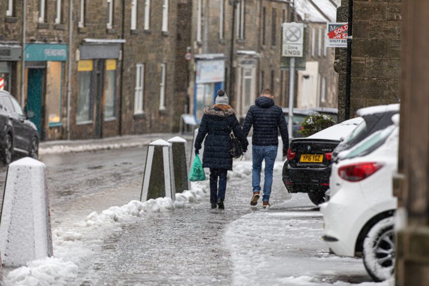 Snowfall in Kinross