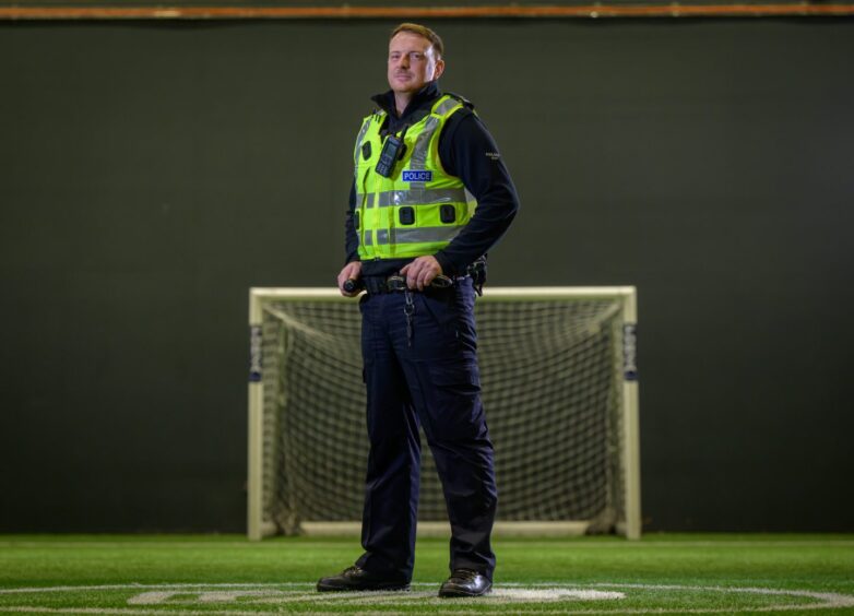 PC Steven Donald who organised Street Soccer FC in Dundee.