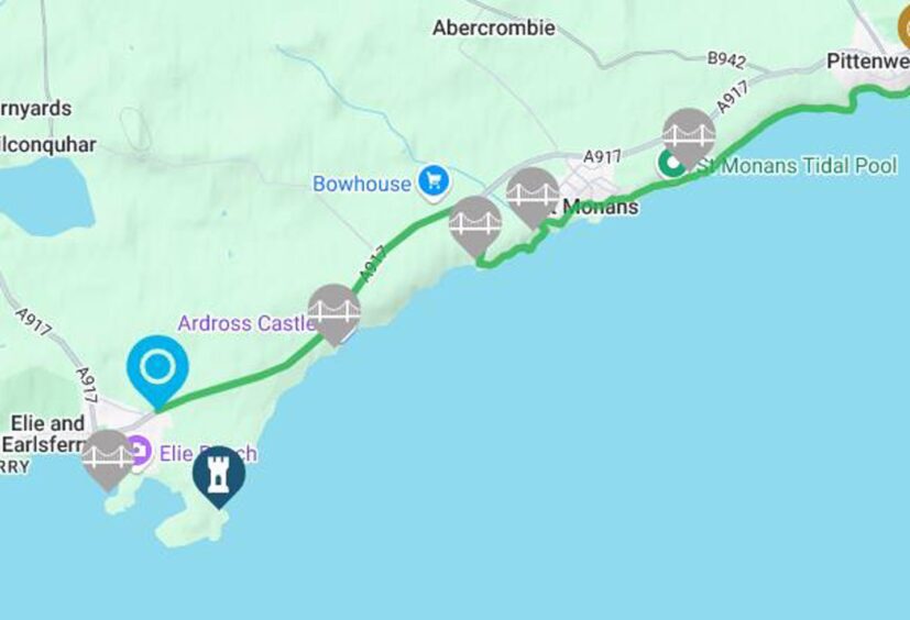 The new route of the Fife Coastal Path. 