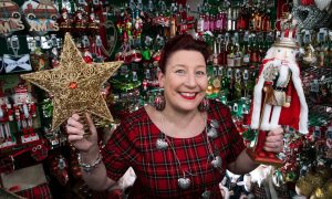 Lyndsey McDermott, owner of Tinsel and Tartan in Stirling city centre. Image: Andrew Cawley/DC Thomson