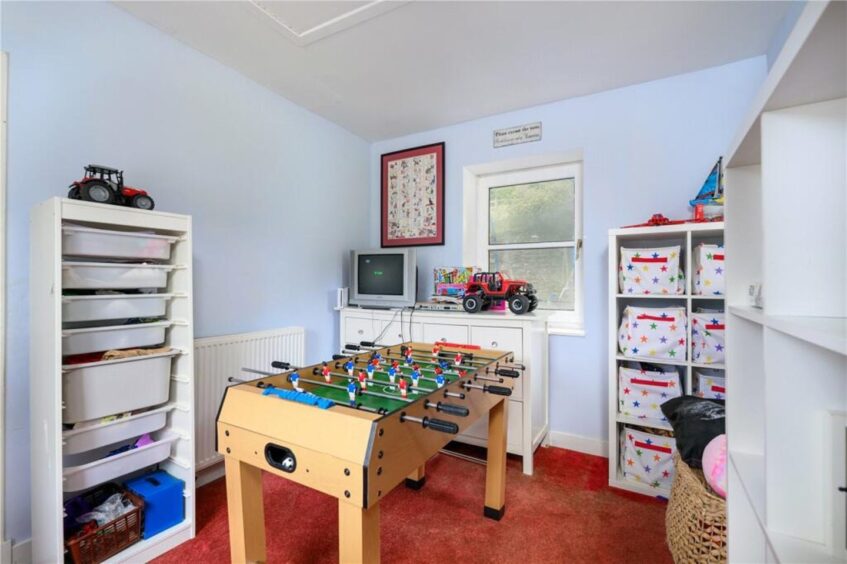 The downstairs play room.