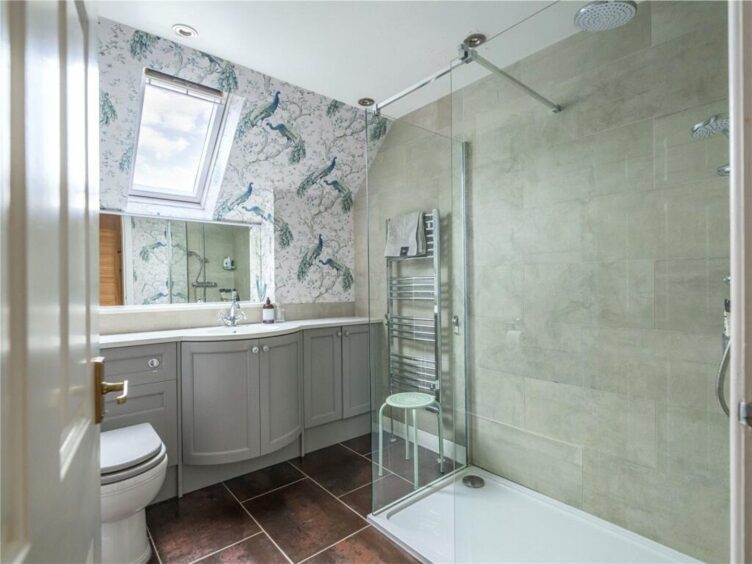 The en-suite shower room.