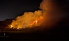 Two fire crews tackle blaze at Victoria Park in Arbroath.