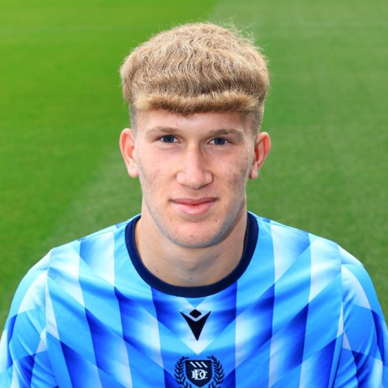 Dundee U/18 goalkeeper Ally Graham. Image: Dundee FC