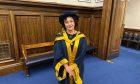 Lorraine McIntosh received her honorary degree from Abertay University