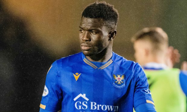 St Johnstone striker, Adama Sidibeh.