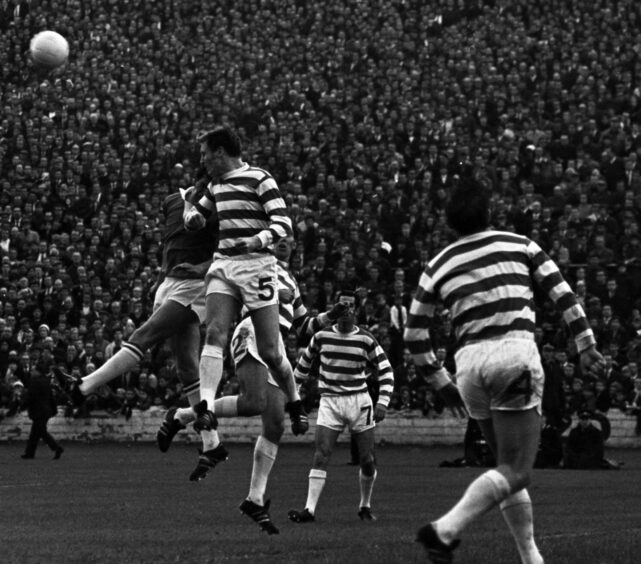 The 1969 League Cup final at Hampden Park.