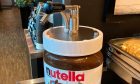 One of the giant Nutella dispensers in operation. Image: DC Thomson/Supplied