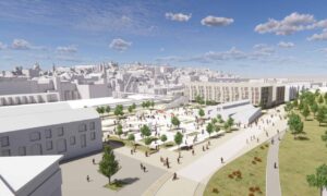 How Stirling's Forthside development, where the new film studio will be, should look. Image: Stirling Council and Stallan-Brand