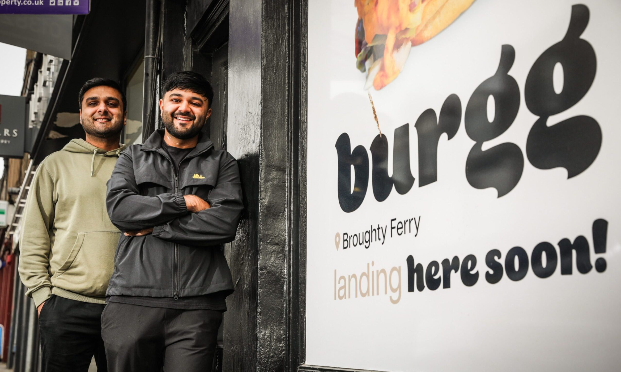 Firaz Ahmed and Adnan Majid outside their new venue.. Image: Mhairi Edwards/DC Thomson