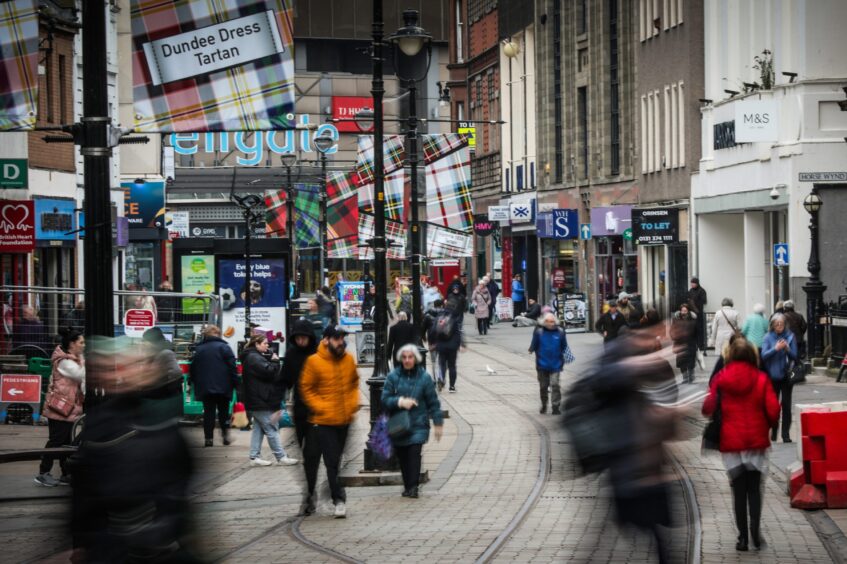 The Murraygate in Dundee City Centre.