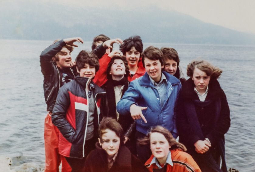 kids pictured by the water at Kinloch Rannoch in 1979.