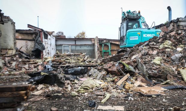 Dundee Macalpine Road shops demolition