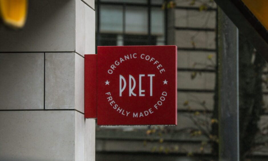 The Pret A Manger sign