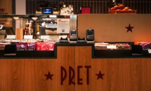 The till area of the new Pret in Dundee. Image: Mhairi Edwards/DC Thomson