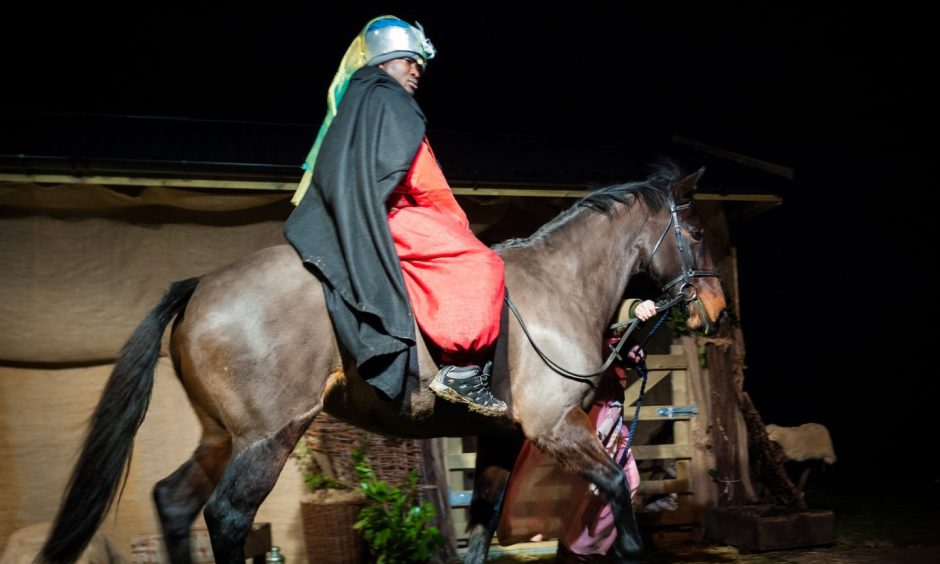 Live animals and a cast of amateur actors are involved in the Newburgh nativity.