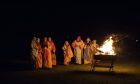 A scene from a previous Newburgh nativity play.