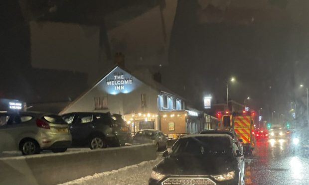 An ambulance on Rannoch Road. Image: Supplied