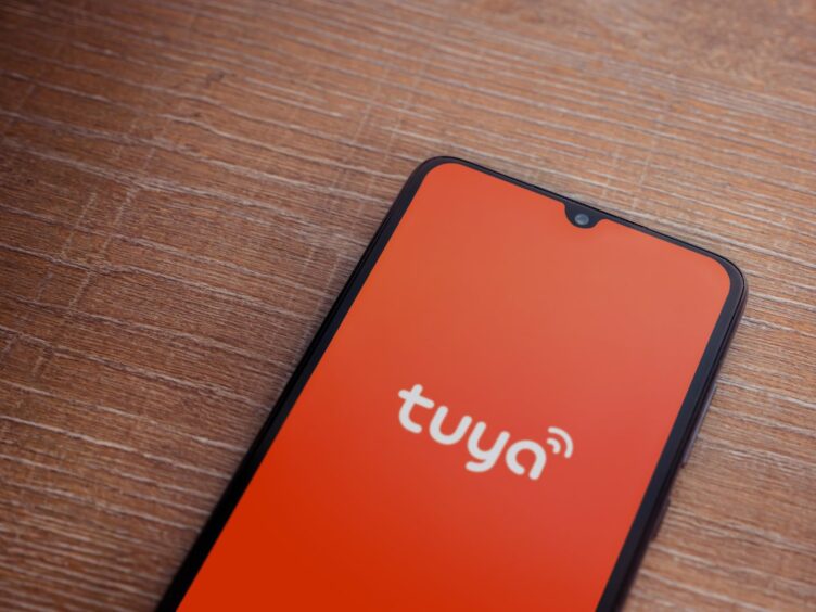 Tuya logo on mobile phone