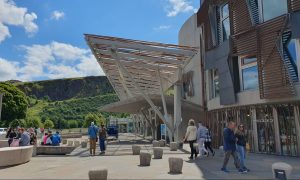 The Scottish Parliament in Edinburgh.