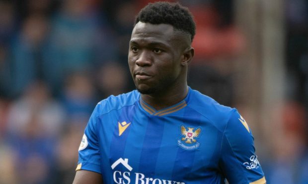 St Johnstone striker, Adama Sidibeh.