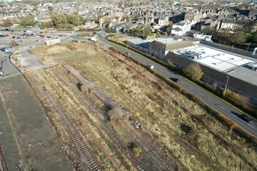 Montrose railway sidings.