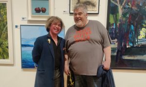 Frank To (left) and Phill Jupitus in Belfast. Image: Frank To