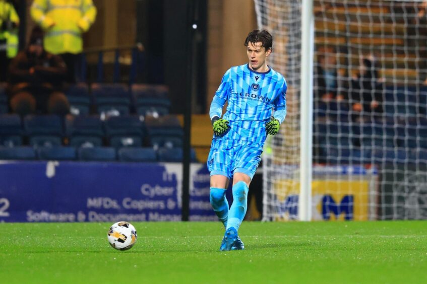 Jon McCracken in action against Motherwell. Image: David Young/Shutterstock