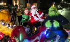 Santa's Sleigh traveling through Dundee in 2020.