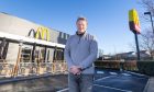 Franchisee Nick McPartland outside the new Monifieth McDonald's building. Image: Paul Reid