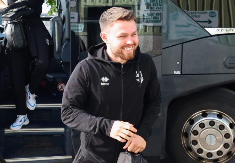All smiles: Dundee United's Glenn Middleton.