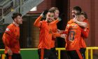 Dundee United players celebrate against Killie