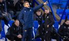 St Johnstone boss Simo Valakari on the touchline during the game against St Mirren.
