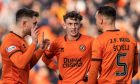 Dundee United's Glenn Middleton, Miller Thomson and Vicko Sevelj (L-R).