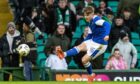 St Johnstone's Fran Franczak warms up before the Celtic game.