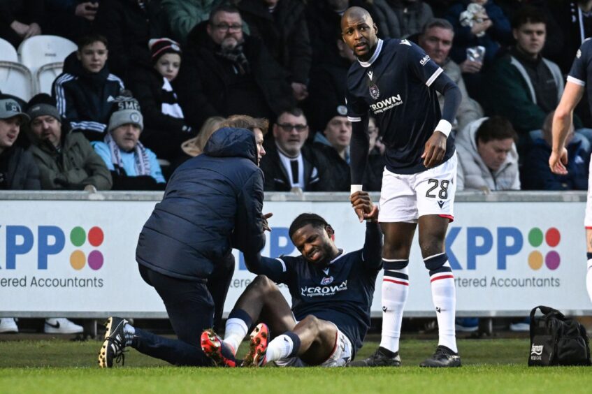 Billy Koumetio got injured at St Mirren