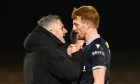 Dundee boss Tony Docherty and striker Simon Murray