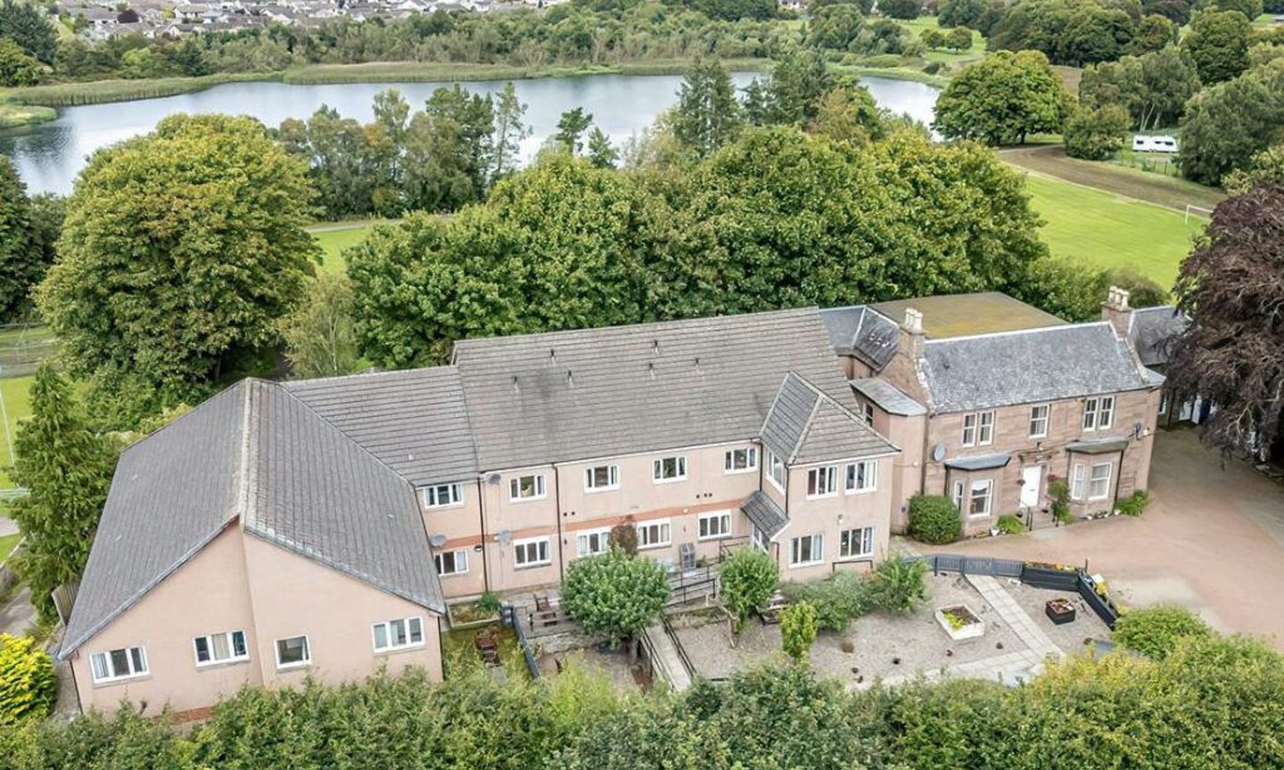 Lochbank Manor beside Forfar Loch was the first of three Kennedy Care Group closures. Image: Christie & Co