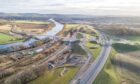 Aerial view of Cross Tay Link Road