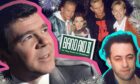 a collage showing a young Andy Stewart, Bob Geldof, Bros, Kylie Minogue and Jason Donovan