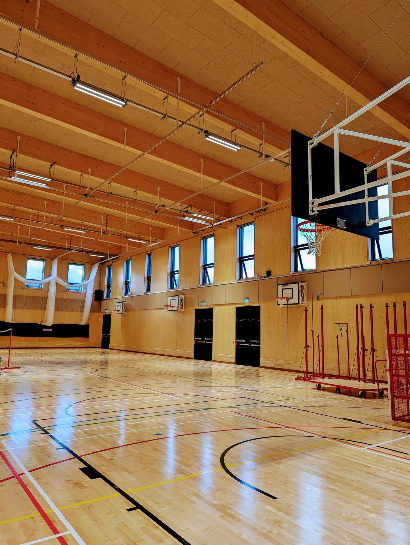 New sports hall.