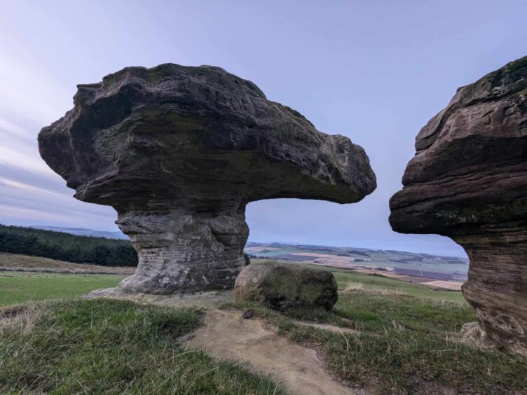 The Bunnet Stane at twilight