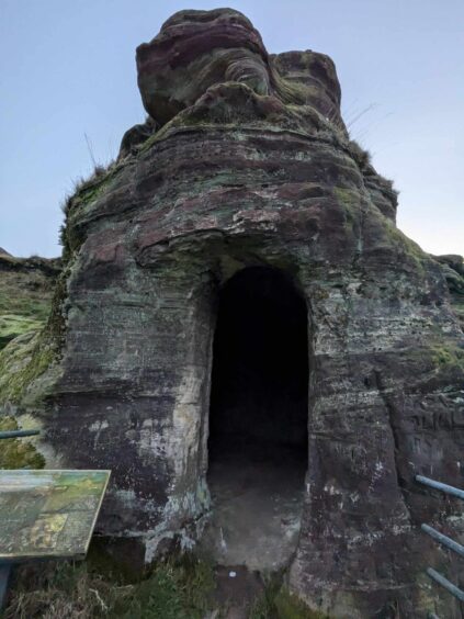 Entrance to the Maiden's Bower. 