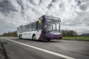 One of the 'driverless' buses that Stagecoach uses on its AB1 route. Supplied: Stagecoach