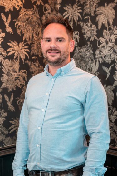 Blain Ross portrait taken inside St John's Bar and Restaurant, Perth