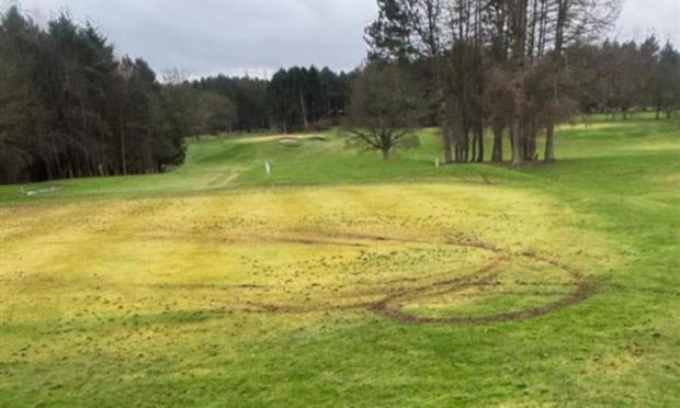 vandalism caird park golf course