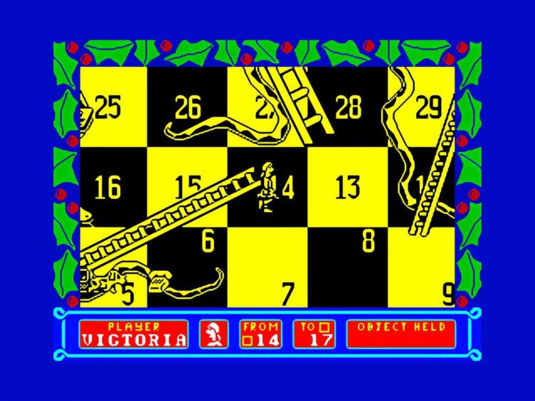 snakes and ladders on a Compendium screenshot. 