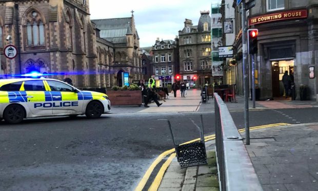 Police were called to the scene on Monday afternoon.. Image: James Simpson/DC Thomson